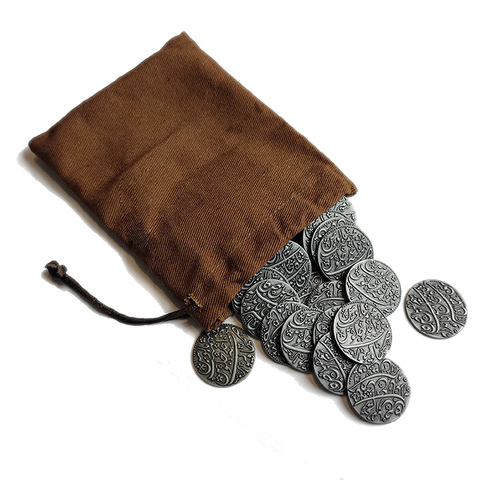 Металлические монеты с мешочком для игры «Pax Pamir. Большая игра» (40 шт.)
