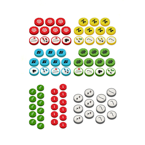 Набор деревянных жетонов для игры «Маленькие империи. Самураи»