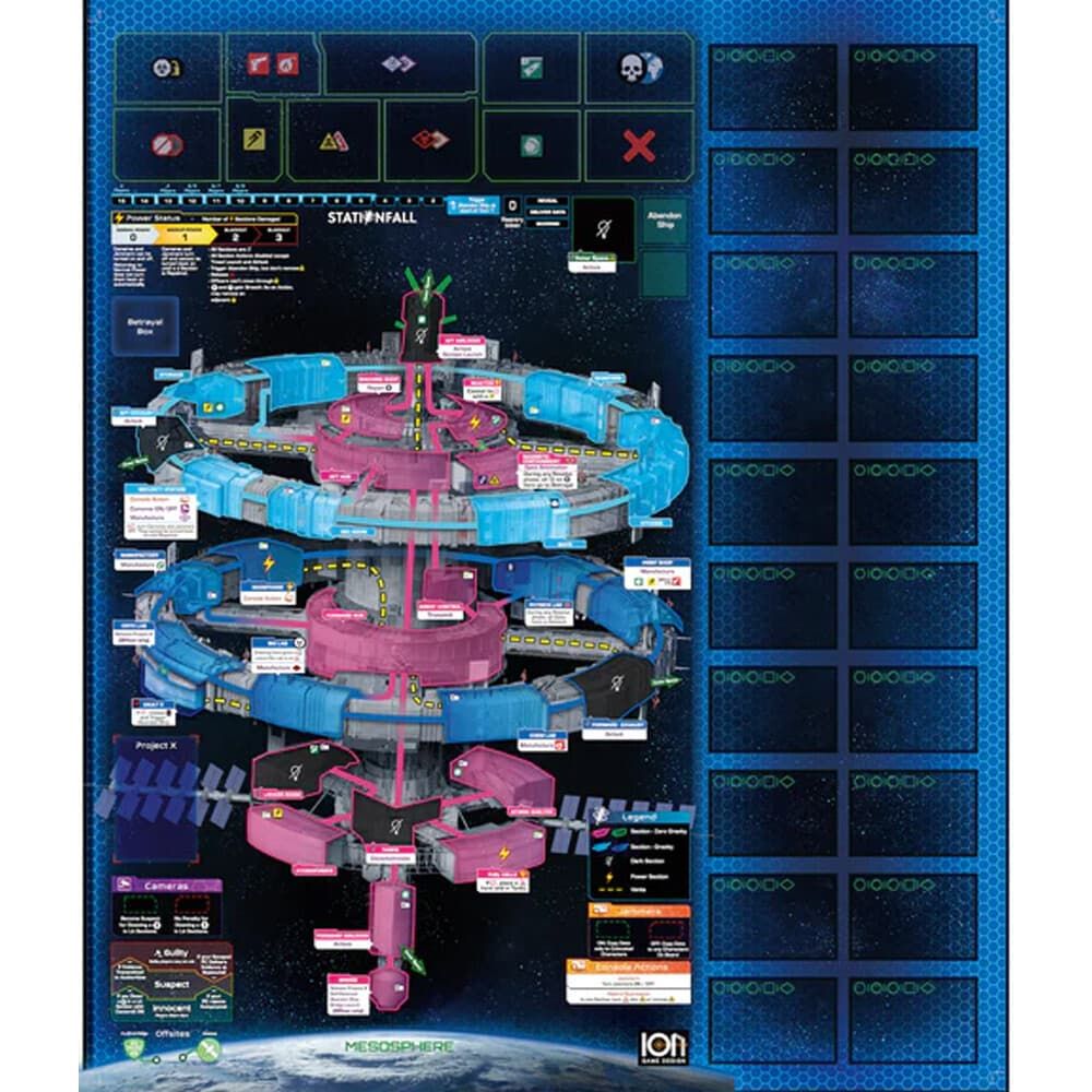 Stationfall. Neoprene Mat (Падающая станция. Неопреновый плеймат)-ION04-2-crowdgames.ru-1