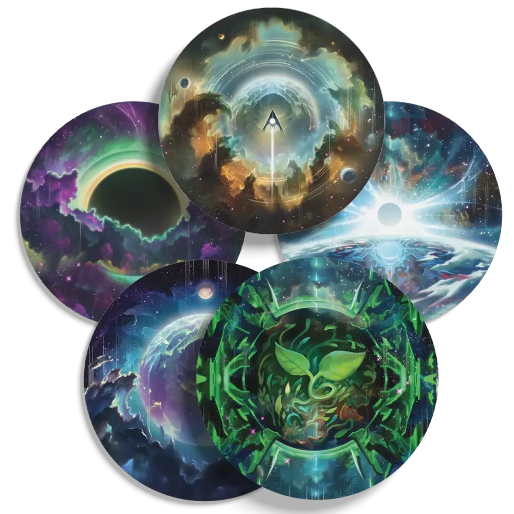 Набор костеров для игры «Рубеж Андромеды» (5 штук). Предзаказ-PZ-16491-coaster-crowdgames.ru-1