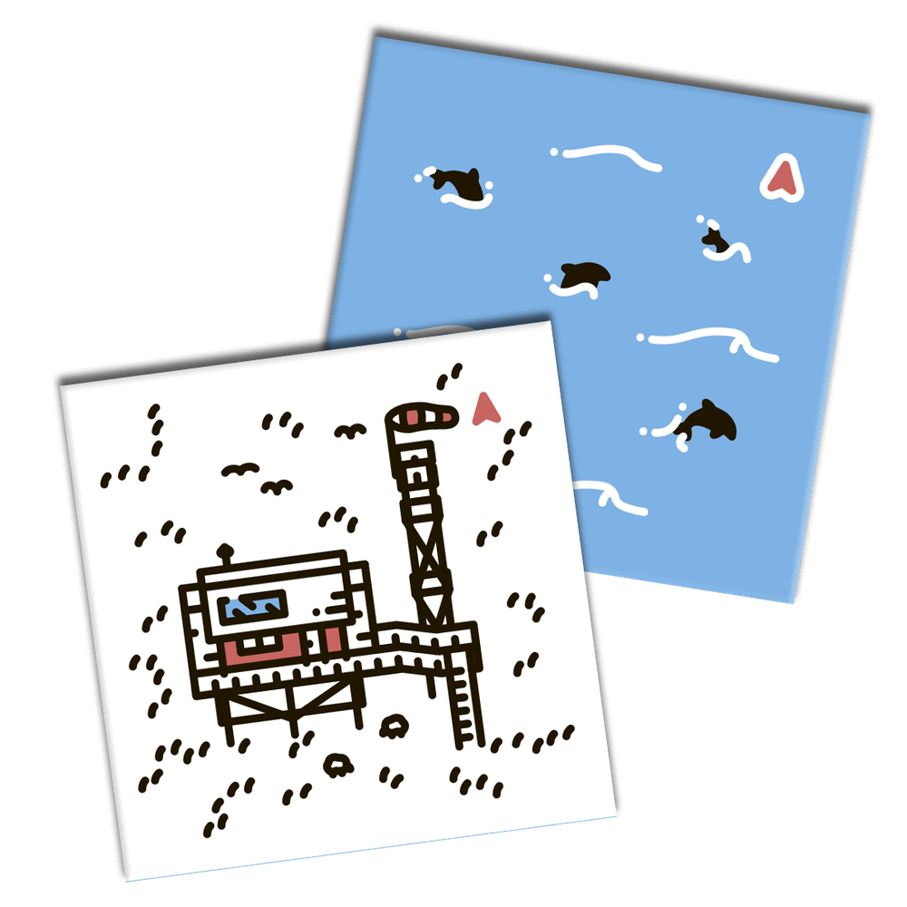 Промонабор «Квадраты исследований» для игры «Морской патруль»