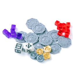 Счётчики, кубики и маркеры в игре "Осквернённый Грааль. Падение Авалона"