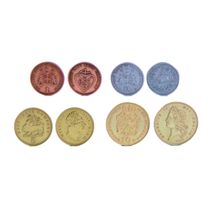 Металлические монеты для игры «Джон Компани. Второе издание»