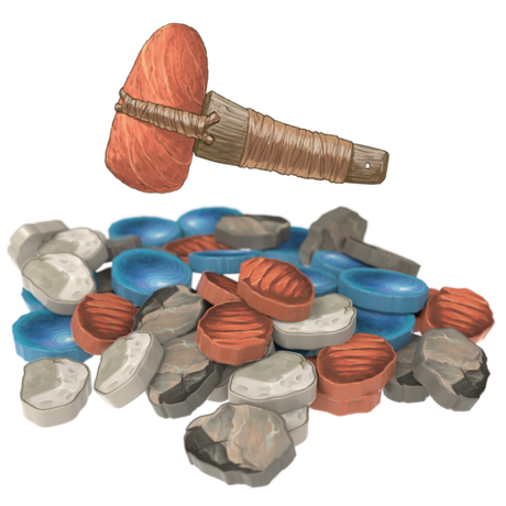 Акриловые фишки добычи ископаемых «Stonesaga. Наскальная история». Предзаказ