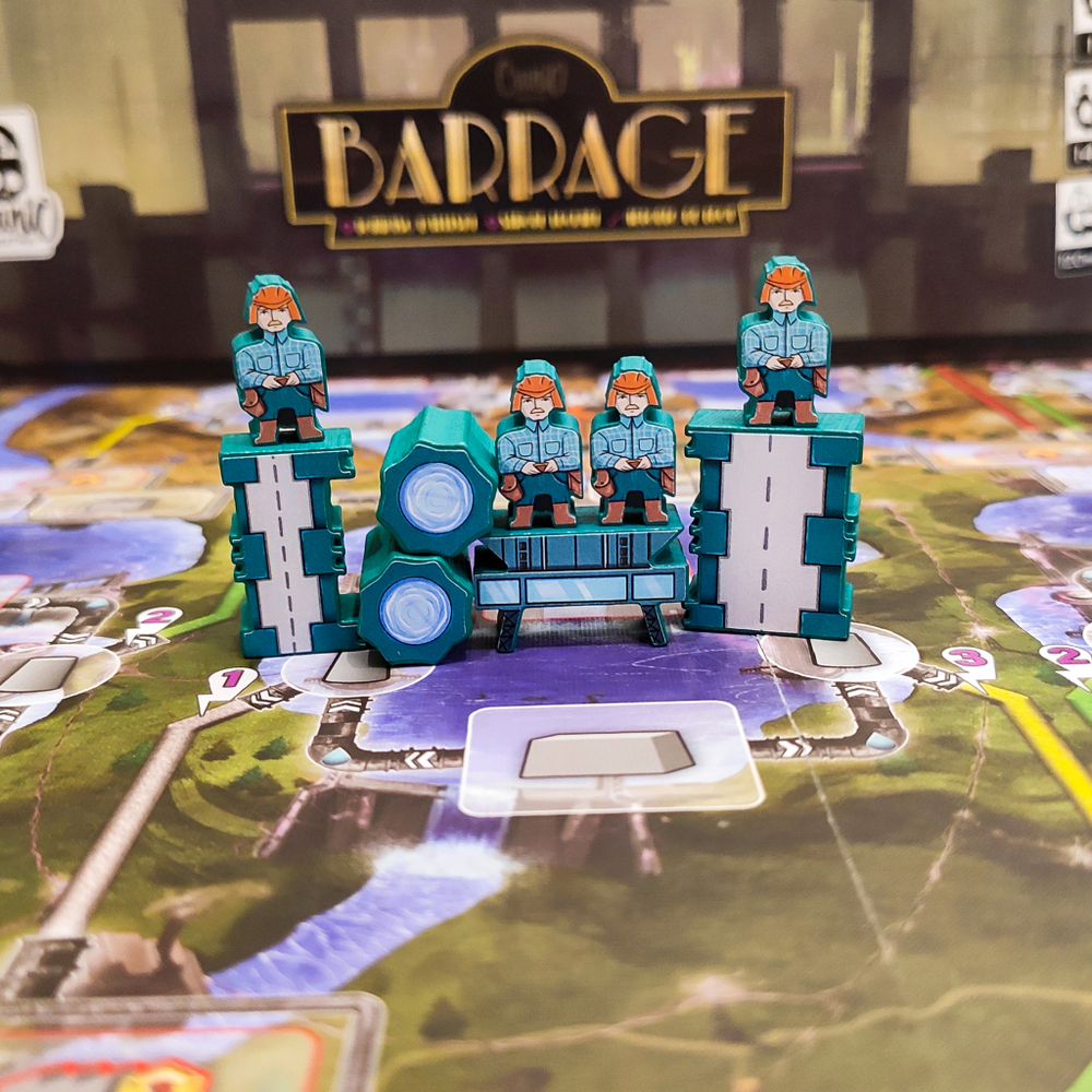 Стикерпак для настольной игры «Плотина»