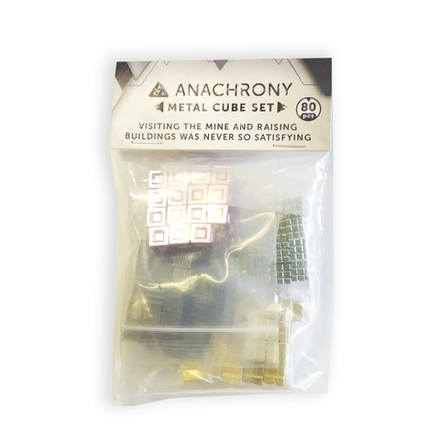 Набор металлических кубиков ресурсов для игры «Анахронность»