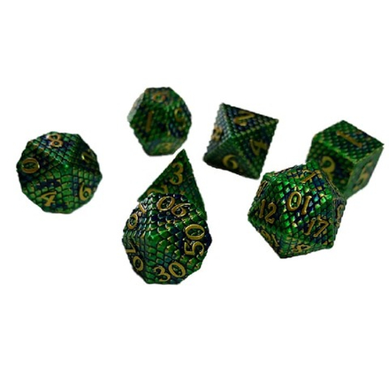 Набор металлических кубиков для ролевых игр