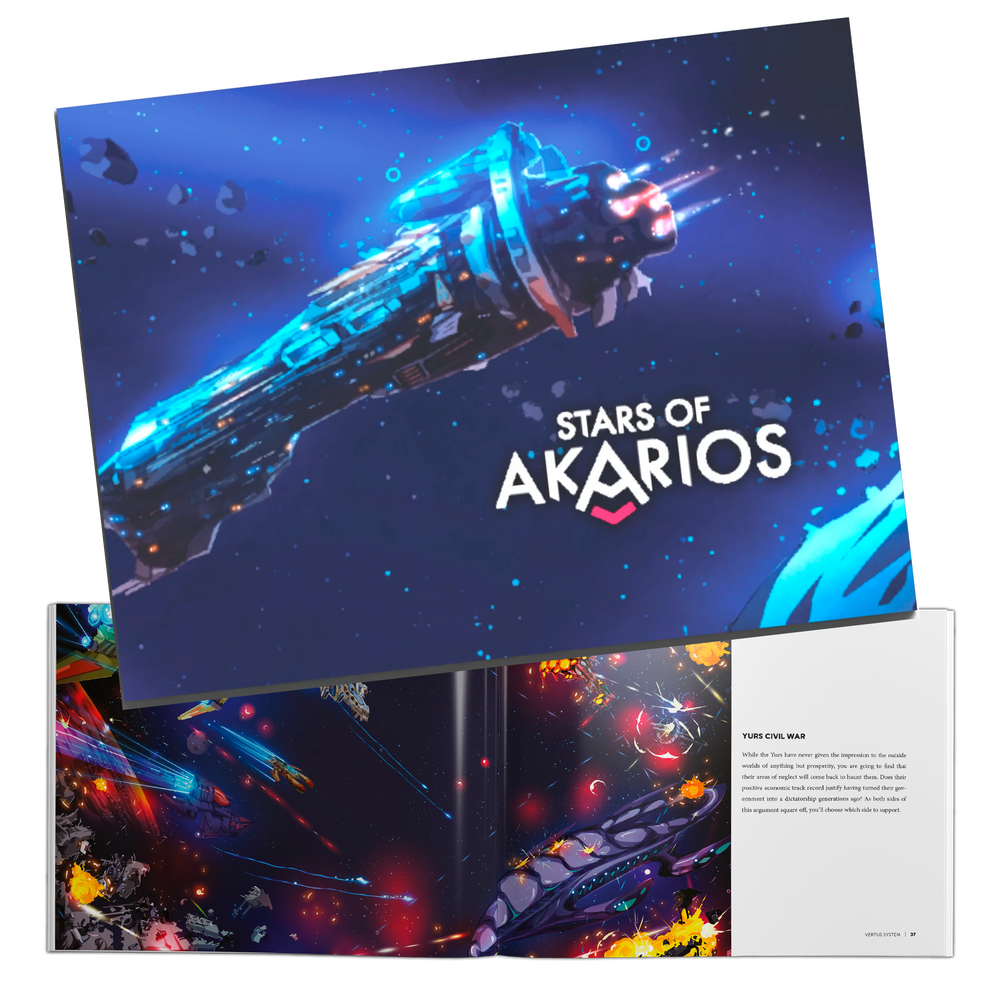 Артбук для игры «Звёзды Акариоса» (eng). Предзаказ