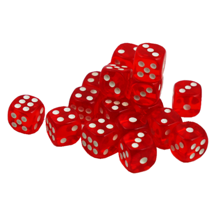 Набор красных кубиков (18 шт.)