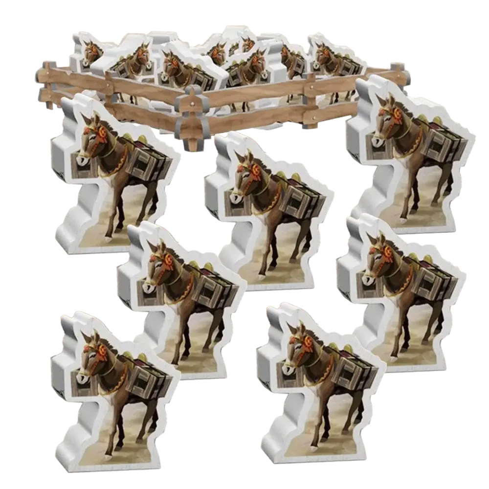 Набор деревянных ослов «Ла Гранха». Предзаказ-PZ-16444-donkey-crowdgames.ru-1