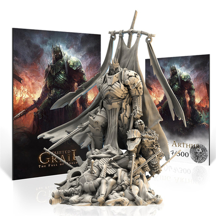 Фигурка короля Артура для игры «Осквернённый Грааль. Падение Авалона»