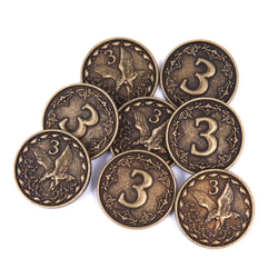 Комплект металлических монет «Крауды». Фото