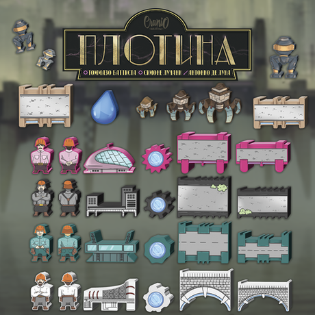 Стикерпак для настольной игры «Плотина»