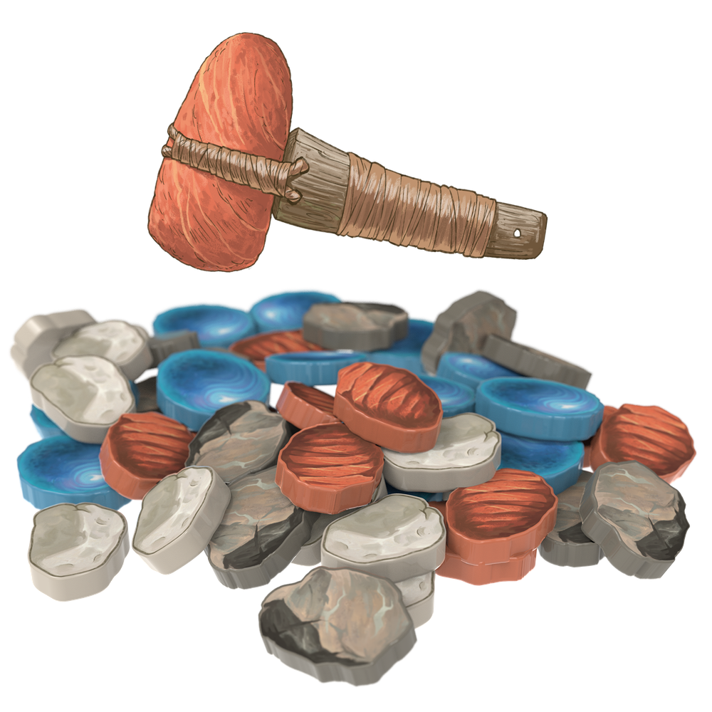 Акриловые фишки добычи ископаемых «Stonesaga. Наскальная история». Предзаказ