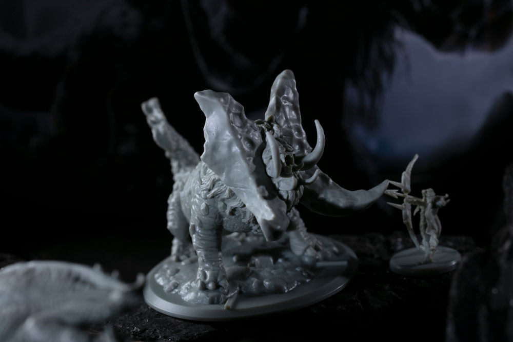 Миниатюра монстра Таррагуа для игры «Primal. Пробуждение»