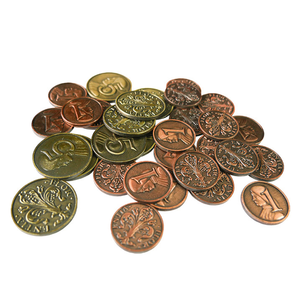 Металлические монеты в стиле эпохи Ренессанса