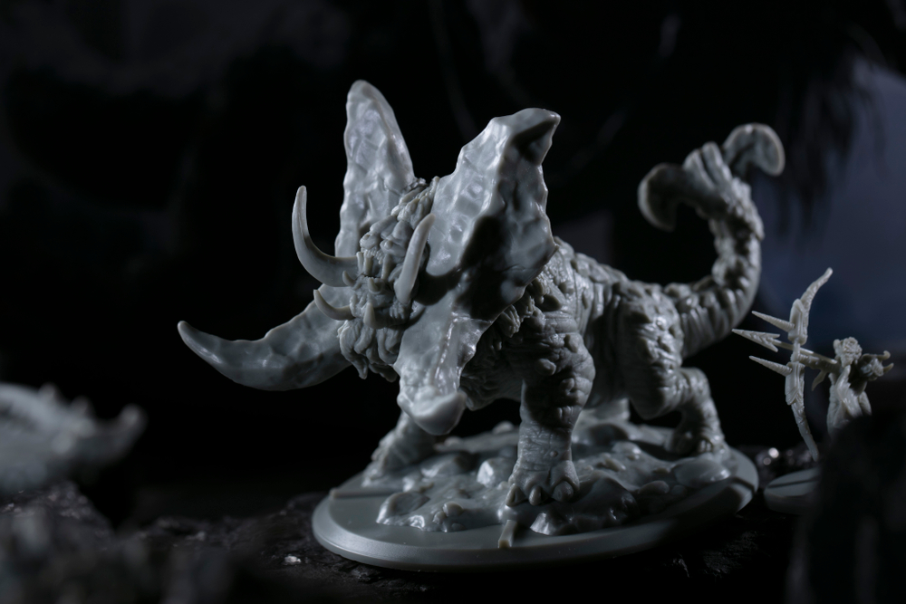 Миниатюра монстра Таррагуа для игры «Primal. Пробуждение»