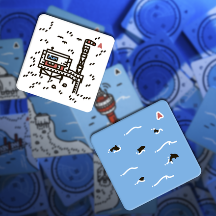 Промонабор «Квадраты исследований» для игры «Морской патруль»