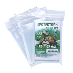 Комплект протекторов Crowd Games для карт 59 × 92 мм (60 мк, 400 шт.)