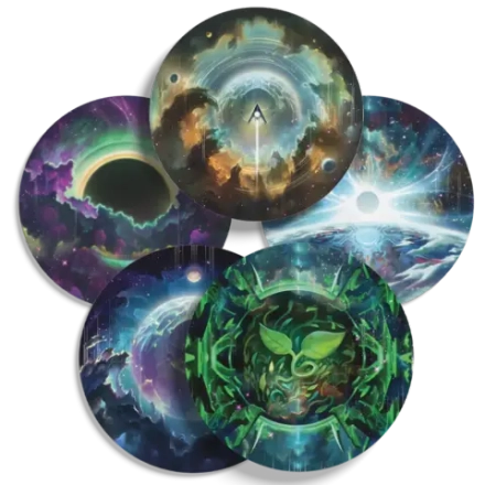 Набор костеров для игры «Рубеж Андромеды» (5 штук). Предзаказ