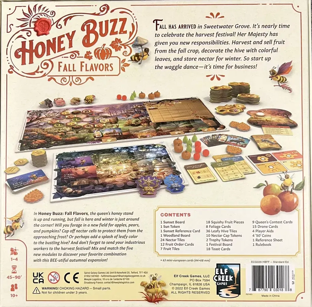 Honey Buzz. Fall Flavors. Retail Edition
