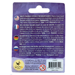 Разноцветные кристаллы для настольных игр