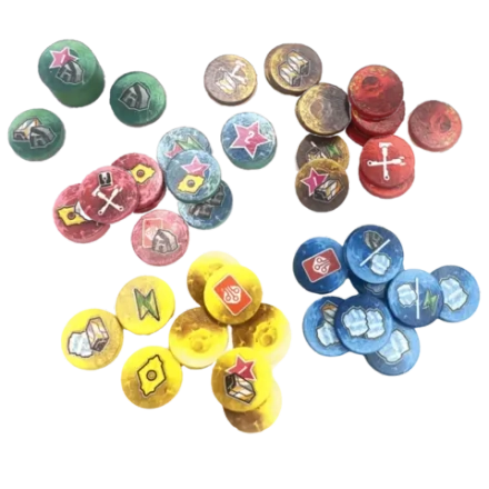 Набор деревянных жетонов для игры «Рубеж Андромеды». Предзаказ