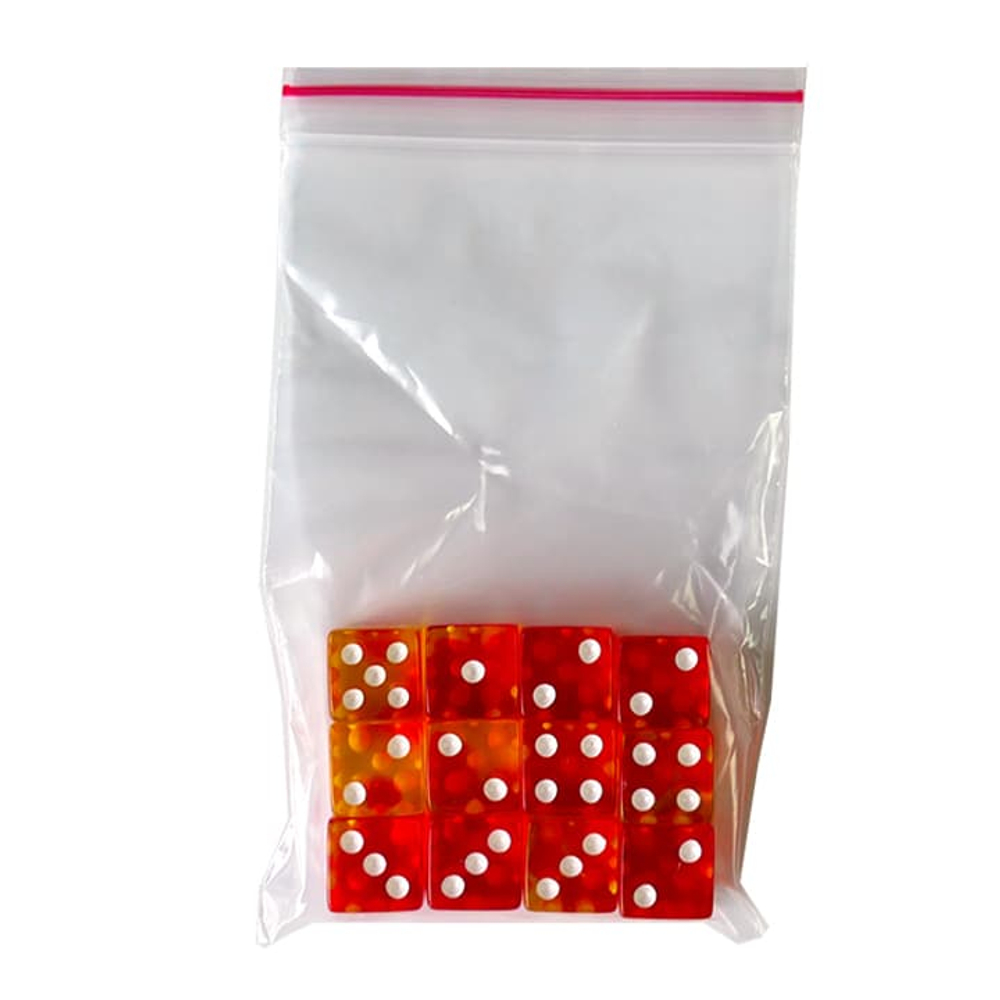 Набор оранжевых кубиков для настольных ролевых игр (12 шт.)-16073К-crowdgames.ru-3