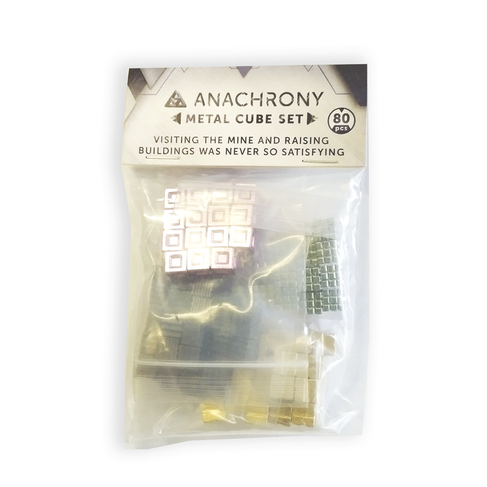 Набор металлических кубиков ресурсов для игры «Анахронность»